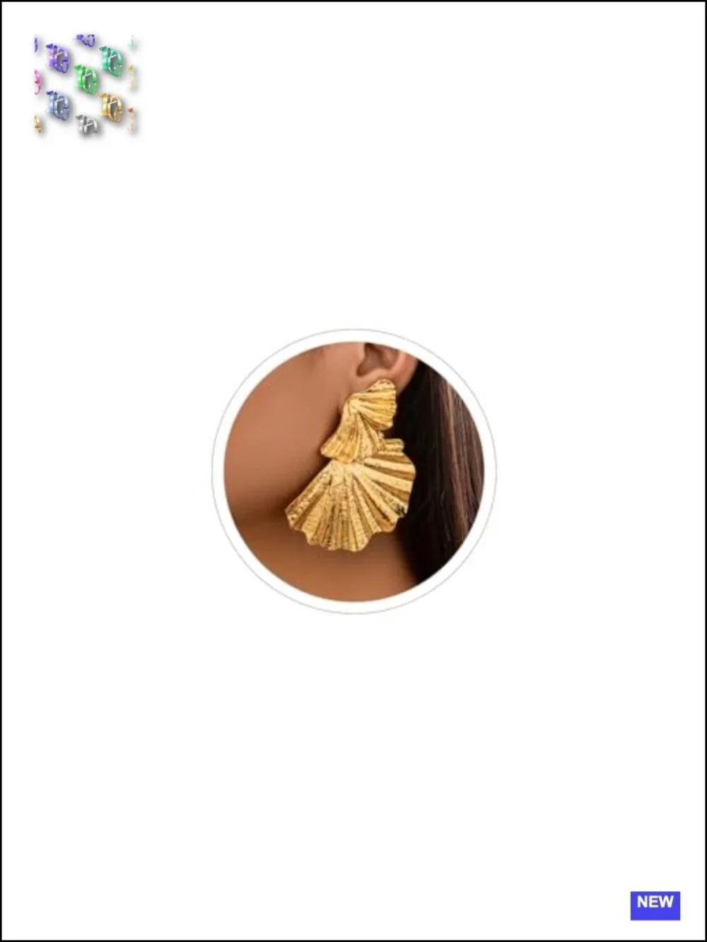 Geometric Dangle Earrings Chunky Big Thick Alloy Statement Drop Earrings Simple